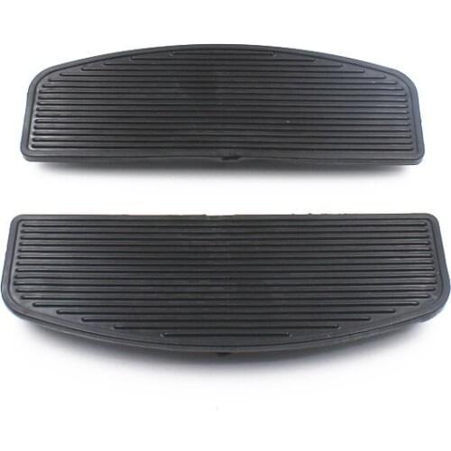2x Front Rubber Passenger Rider Insert Floorboard Footpeg Footrest Pad Motorcycle For Harley Electra Glide Road King FLTR