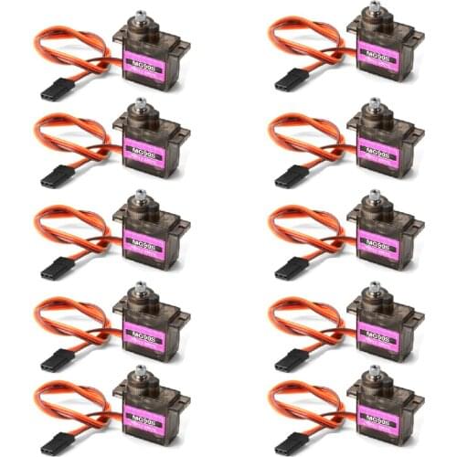 4/5/10/20 pcs/lot MG90S Metal gear Digital 9g Servo SG90 For Rc Helicopter Plane Boat Car MG90 9G Trex 450 RC Robot Helicopter