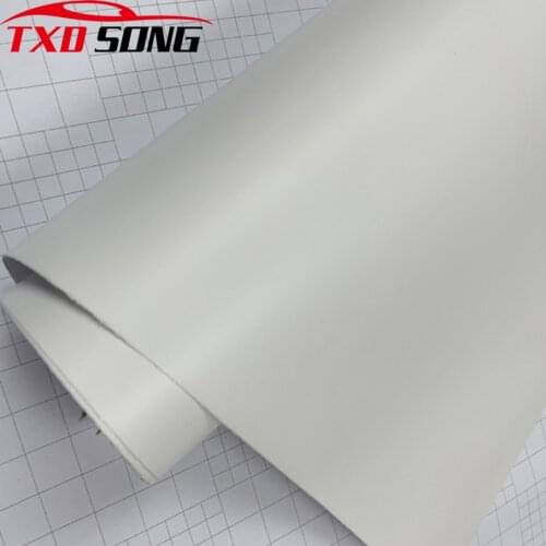 50cm*200/300cm Car Styling Premium Matte White Vinyl For Car Wrapping Matt White Sticker Film With Air Release Bubbles Free