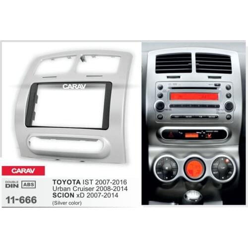 CARAV 11-666 Top Quality Car Frame Radio Fascia for TOYOTA IST 2007-2014; Urban Cruiser 2008-2014 / SCION xD 2007-2014