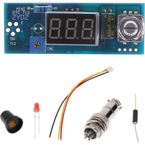 Digital Soldering Iron Station Temperature Controller Kits For HAKKO T12 Handle 94PC