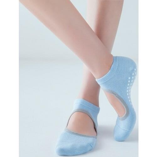 Breathable Silicone Non Slip Women Yoga Socks Silicone Gym Pilates Ballet Socks Fitness Sport Socks Cotton Breathable Elasticity
