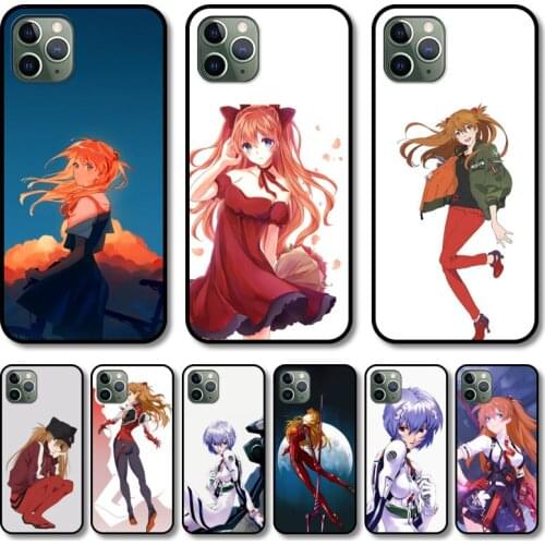 EVA anime japan Phone Case cover For iphone 12 pro max 11 8 7 6 s XR PLUS X XS SE 2020 mini black cell shell