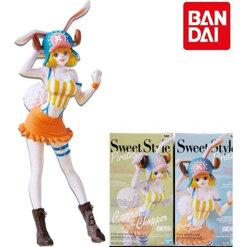 25cm BANDAI One Piece OP GG Sweet Style Pirates Carrot Action Figure Toy Model Anime Figure Model Kids Toys Gift