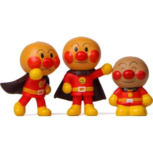 1pc Cartoon Anime Anpan Man Mini Figure Model Bread Man Action Figures Collection Decorative Dolls Toys For Kids Gifts