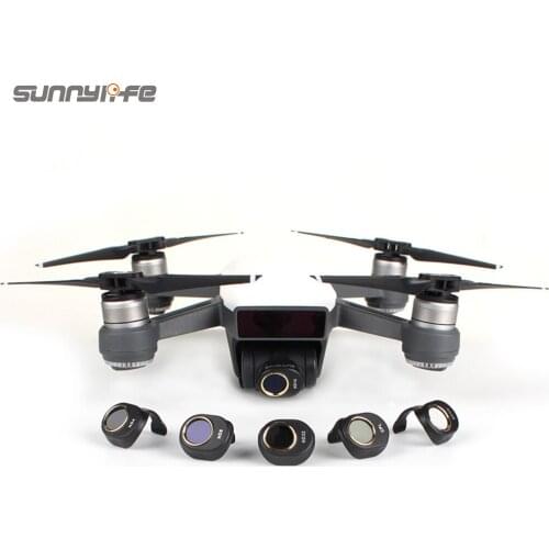 Sunnylife Camera Lens Filter CPL MCUV ND4 ND8 ND16 ND32 Filter Set for DJI SPARK Not Affect Gimbal Self-inspection