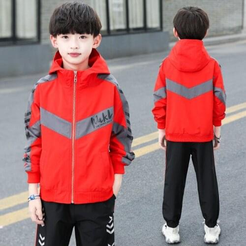 Long Sleeve Spring Summer Girls Clothing Suits Coat +Pants 2pcs/Set Kids Teenager Outwear Sport Cotton Formal High Quality