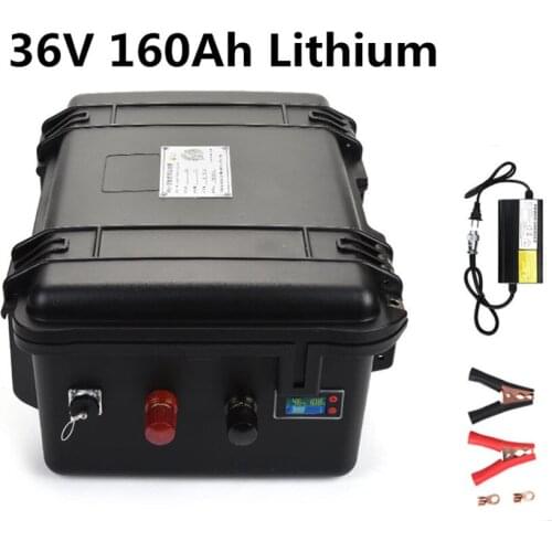 36V 160Ah 200Ah Lithium li ion battery pack for autocaravanas caravan campervans mobility scooters Tourist boats+10A charger