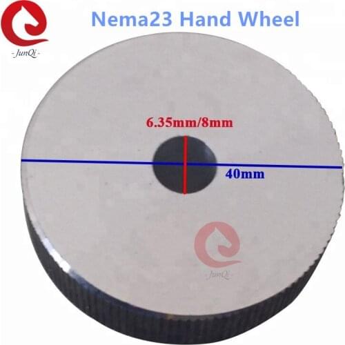 6.35mm or 8mm hole diameter Hand Wheel For Nema23 Hybrid Stepper Motor, 57mm stepping motor parts