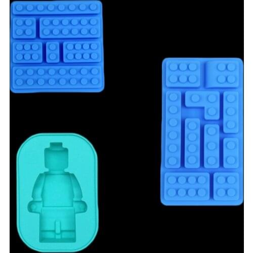 Mini Robot Ice Tray Mold Chocolate Cake Decor Jelly Jello Silicone Mold Soap Gum Cake Ice Grid Diy Kitchen Bakeware