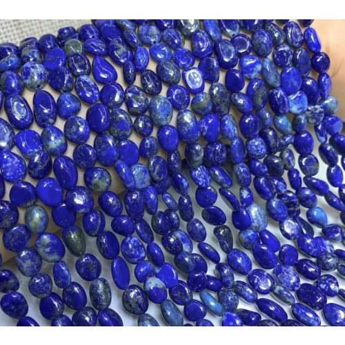 Natural lapiz lazuli Stone irregular Beads 6-8mm Loose Perle for jewelry making bracelet necklace needlework