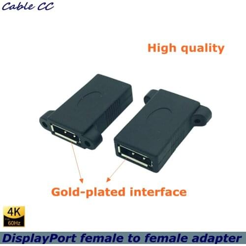 DP to DP DisplayPort female-to-female adapter connector coupler with screw extender tool, compatible with all DP male cables