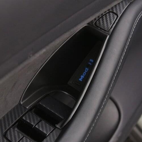 Suitable for Tesla Model 3 Place debris Built-in storage box in the door storage box Modification accessories Decoration