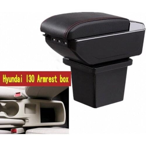 For Hyundai Elantra Touring I30 I30cw armrest box central Store content box with cup holder ashtray USB I30 armrests box