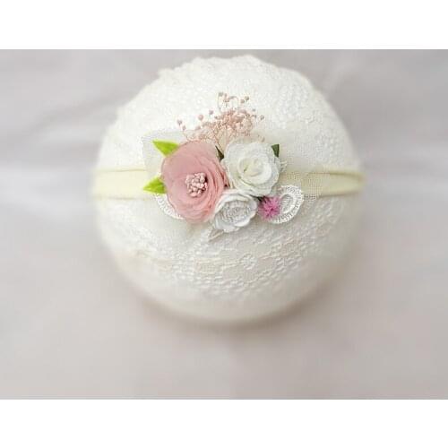 Blush Pink Flower Skinny Headband