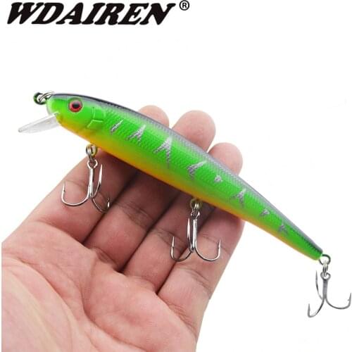 1Pcs 13cm 19.5g Minnow Fishing Lure Fish Wobbler Tackle Crankbait Artificial Japan Hard Bait Swim baits 4# Hooks WD-203