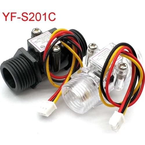 Water Flow Meter Flowmeter Hall Flow Sensor Indicator Counter Caudalimetro G1/2 0.5-25L/min 1.2MPa F=6*Q Flow Sensor