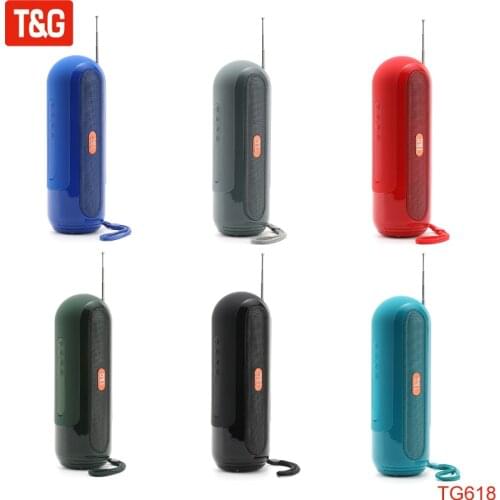 T&G TG618 Wireless Bluetooth Speaker Loudspeakers Waterproof Portable Outdoor Subwoofer Boombox Sports Music Center with Antenna