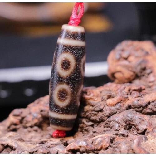 Unique Magic Unique LKbrother Magic Power Tibetan Old agate Oily Patina 8 Eye Small dZi Bead Fit For Bracelet