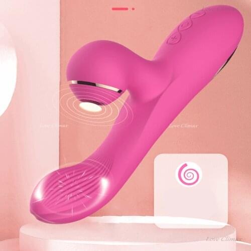 Sucking Vibrator Magic Wand Female Sex Toy Massage Rechargeable Masturbator Teasing G-Spot Dildo Sucking Sucking Adult Products