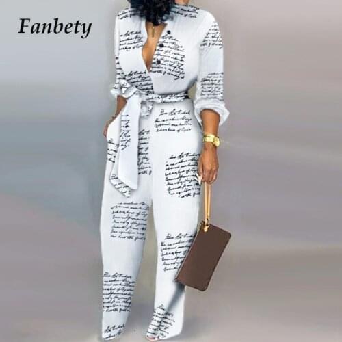 Women Camouflage Print Turn-down Collar Shirt Jumpsuit Spring Button Romper Autumn Office Lady Long Sleeve Pocket Overalls Belt