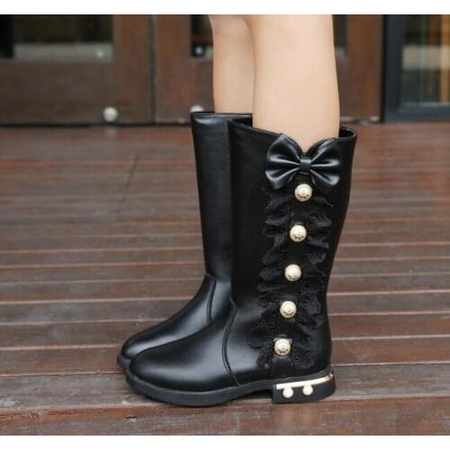 Winter Warm Plush Baby Girls Snow Boots Shoes Pu Leather warm With Baby Toddler Shoes Outdoor Snow Boots Girls Baby Kids shoe