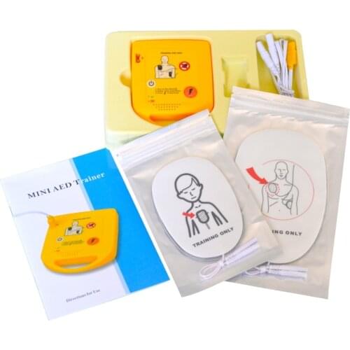 1 Set Mini AED Trainer XTF-D009 Teaching Training Device For Cardiopulmonary Resuscitation Single Language