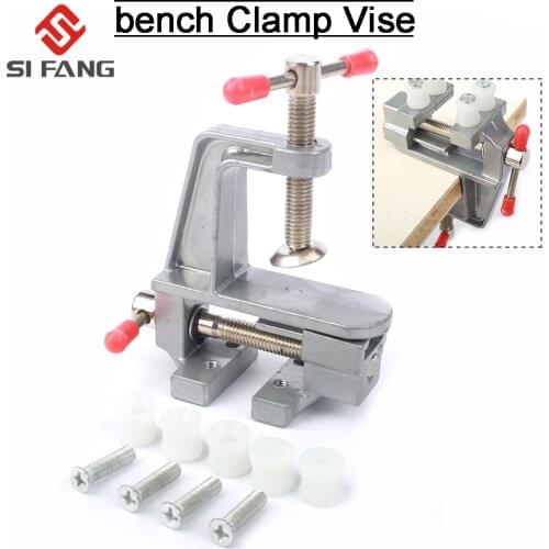 1Pcs Jaw Bench Clamp Mini Drill Press Vise Micro Clip Flat Vise DIY Hand Tools Carving Bench Clamp Drill 129x35mm