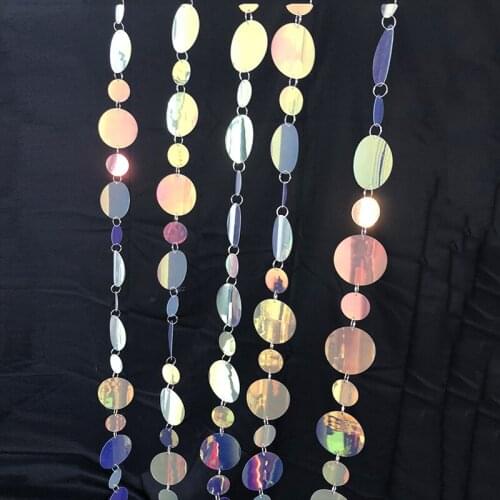 10pcs Glitter Sequin String Decoration Hanging Paper Banner Birthday Party Decer Background Wall Decoration Supplies DGU02