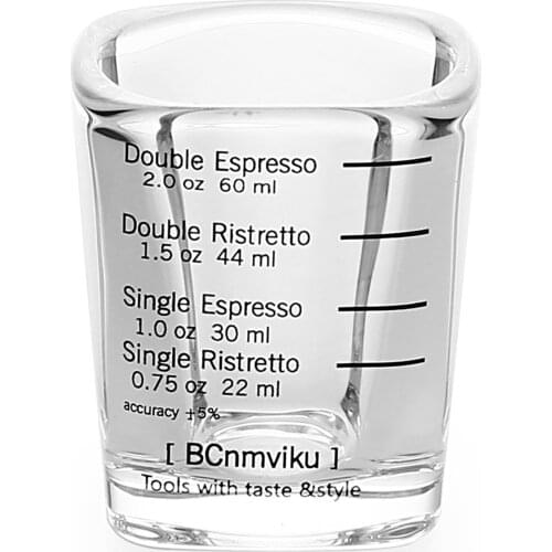 2 oz 60ML Espresso Shot Glass Measuring Cup Heavy Sturdy for Tool