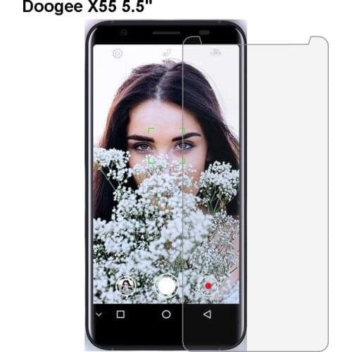 2PCS For Doogee X55 X 55 Tempered Glass 9H 2.5D Premium Protective LCD Screen Protector Film For Doogee X55 5.5"Phone Case Glass