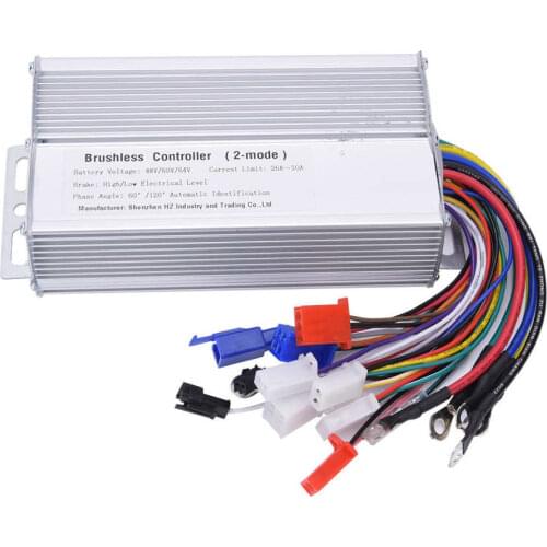 48V 60V 64V 72V 1000-1500W Electric Bicycle Motor Controller E-bike Brushless Tricycle 12-Tube Dual-Mode Drive Motor Controller