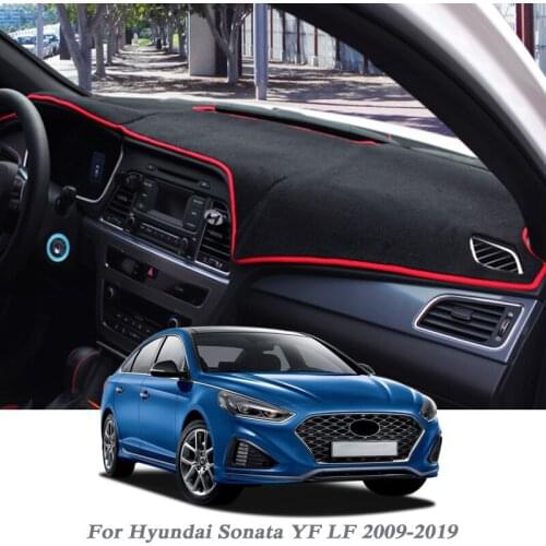 Car Styling Dashboard Protective Mat Shade Cushion Pad Rose Carpet For Hyundai Sonata YF LF 2009-2019 RHD&LHD Accessory