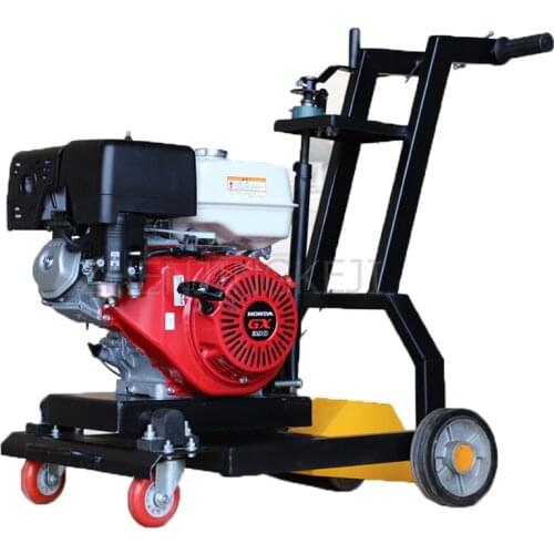Large Concrete Pavement Slotting Machine Asphalt Hand Push Ground Expand Seam Mechanical Gasoline Cement Road Cut Equipment