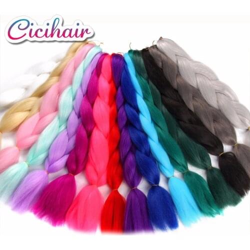CICIHAIR 32 Colors Braiding Hair 82 inch Synthetic Heat Fiber braid 165g high temperature crochet Jumbo Braid Hair Extensions