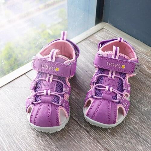 Kid Girls Sport Beach Sandals Uovo Children Shoes Cutout Summer boys Shoes Sandals For Boys And Girls Closed Toe Girls Sandals