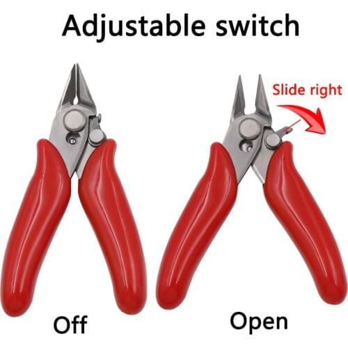 Diagonal Pliers 3.5 Inch Mini Wire Cutter Small Soft Cutting Electronic Pliers Wires Insulating Rubber Handle Model Pliers