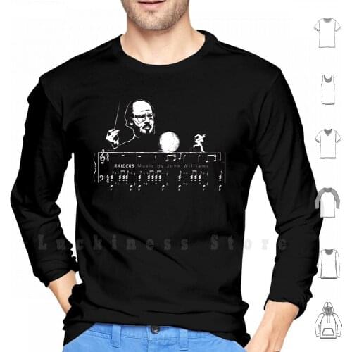 Movie Composers Series 1-John Williams ( Raiders ) Variant Hoodies Long Sleeve Hollywood Composers John