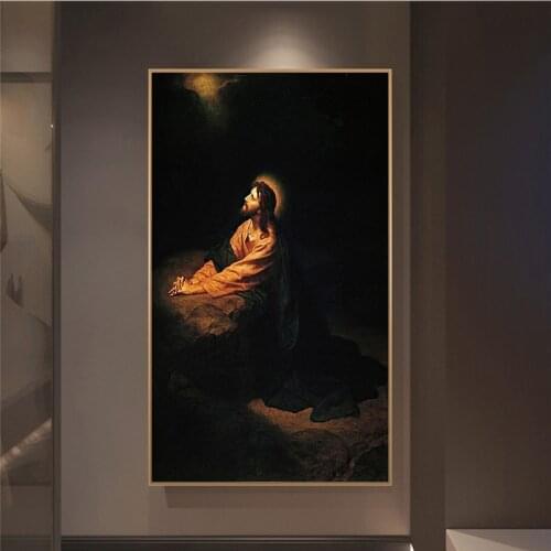 Jesus Prints Art Painting Posters and Prints Home Decoration Art Wall Pictures In Gethsemane Art Film To Decorate Modern Rooms
