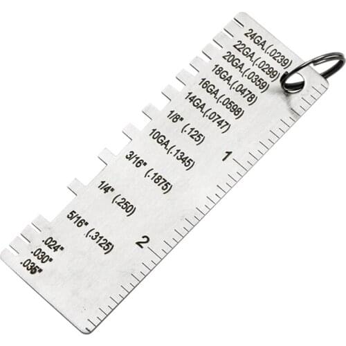 Stainless Steel Thickness Gauge Weld Inspection Ruler Welding Seam Gauge Caliper