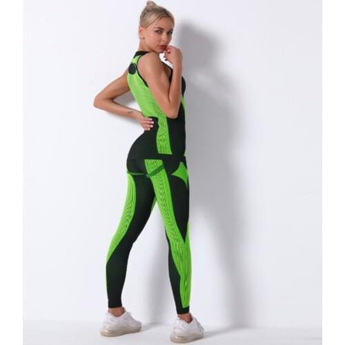 Long Sleeved Yoga Suit Sports Tight Zipper Running Breathable Seamless Fashion Spandex Legging Sets