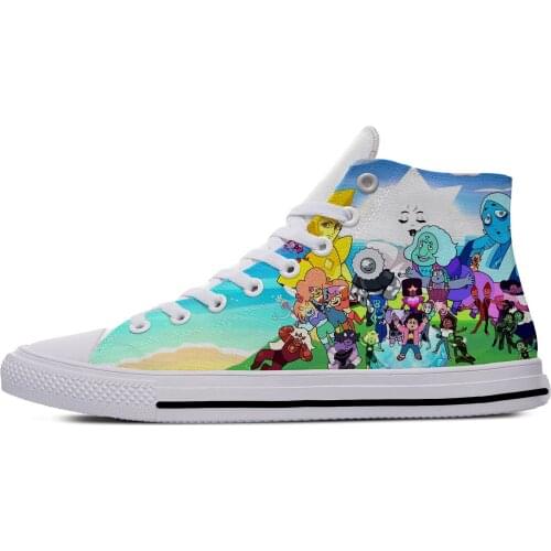 Steven Universe Anime Cartoon Cool Funny Fashion Casual Cloth Shoes High Top Lightweight Breathable 3D Print Men women Sneakers