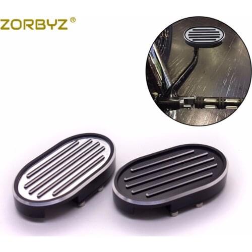 ZORBYZ Motorcycle Black Aluminum CNC Edge Cut Brake Foot Pedal Cover For Harley Sportster XL883 1200 V-Rod