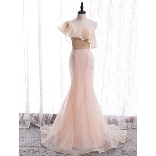 LYABKA Womens One Shoulder Dresses