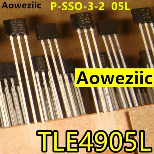 10Pcs TLE4905L Magnetic Hall sensor Unipolar Hall switch element Automotive IC silk screen 05L