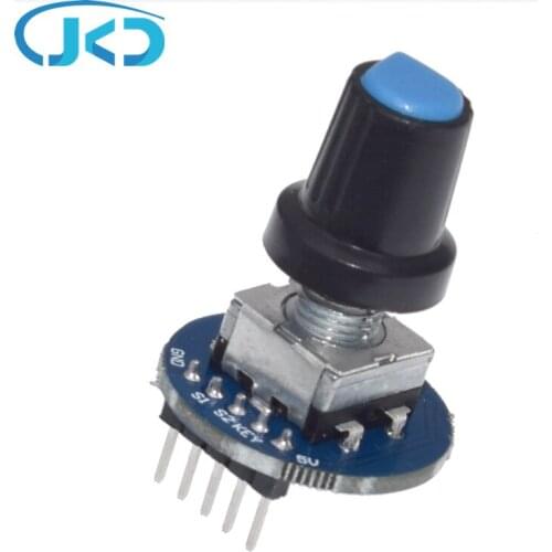 Rotary Encoder Module for Arduino Brick Sensor Development Round Audio Rotating Potentiometer Knob Cap EC11