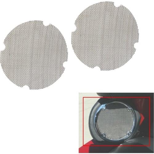 Motorcycle Fittings Rear Stainless Steel Speaker Grills Cover For Harley Touring Model Ultra Classic 1998 - 2013