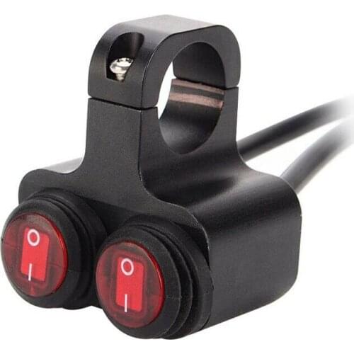 Motorcycle ATV Handlebar Dual-Button 7/8 Headlight Red Light ON-OFF Switch Motorcycle Accessories