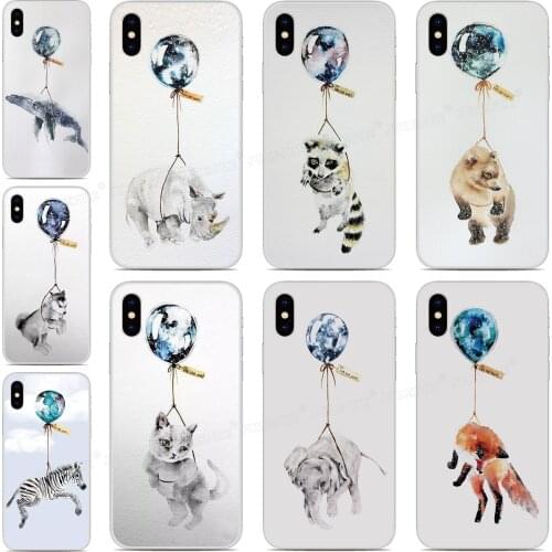 Custom Photo For Blackview A80 A60 BV9600 Pro Phone Case Animal and Balloon tpu Soft Cover For OnePlus 9 8 5G 6 7 7T Pro Cases
