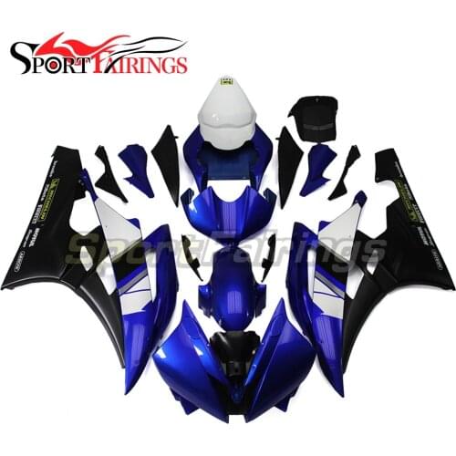 Injection Fairings For Yamaha YZF600 R6 06 07 2006 2007 Plastics ABS Motorcycle Fairing Kit Bodywork Cowling BlUE White Matt New
